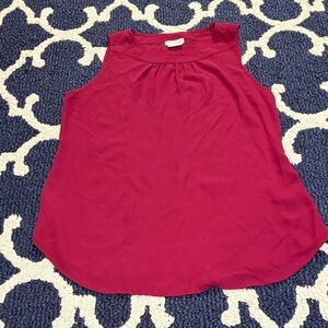 Van Heusen Maroon Sleeveless Blouse sz XS